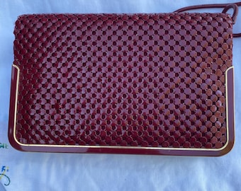 Burgundy Mesh Should Bag