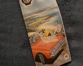 Vintage NRMA Sydney and District Road Map 70s