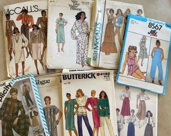 EVEN MORE 1970s and 1980s Vintage Sewing Patterns - McCalls, Butterick and many more!