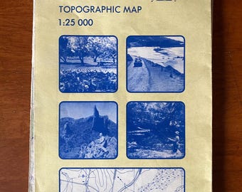 Byron Bay Topographic Map - vintage mint condition