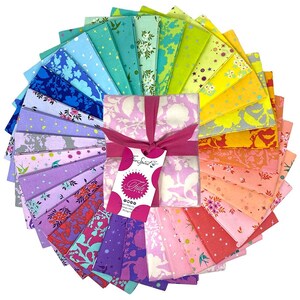 Tula Pink  True Colors Graphite Medley  - fat quarter Bundle