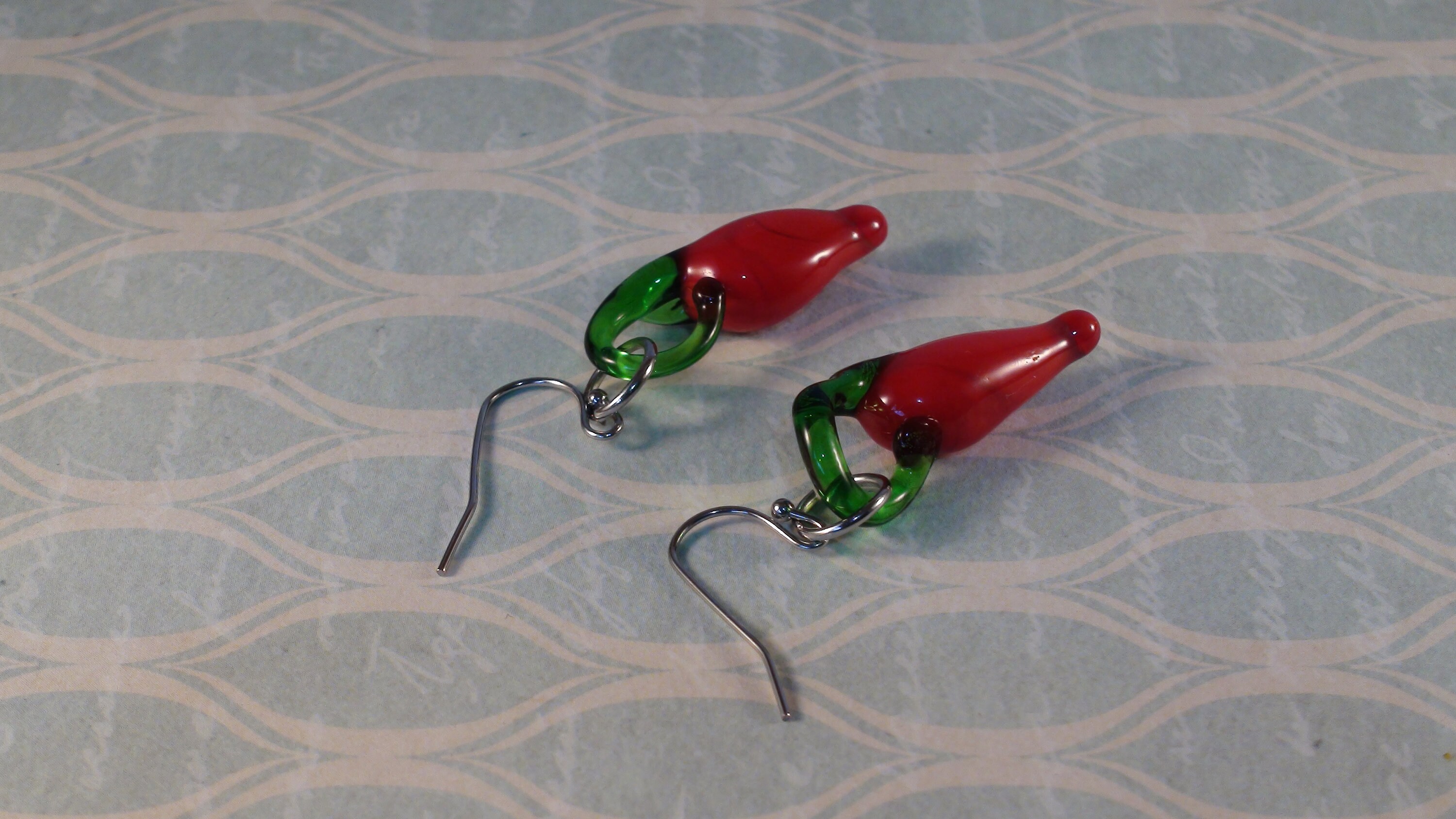 Red Pepper Earrings Red Chilli Pepper Earrings Stainless Etsy