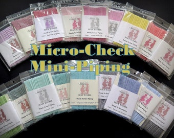 Ready to Sew Mini-Piping...Micro-checks...Perfect for Doll, Baby, Children and Heirloom Sewing...Absolute Favorites in My Sewing Stash!