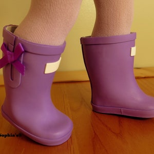 Adorable Rain Wellies for Popular 18 Dolls...The Cutest and Perfect Finish for Your Dolly Spring Rain Ensembles image 2