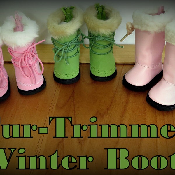 Did I Hear Snowball Fights and Snowmen? Snow Angels and Igloos? Your 18 Inch Girl Will Be Ready...in New Adorable Winter Boots! Let it snow!