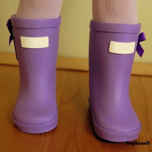 Adorable Rain Wellies for Popular 18 Dolls...The Cutest and Perfect Finish for Your Dolly Spring Rain Ensembles image 3