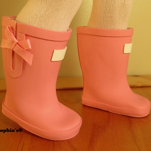 Adorable Rain Wellies for Popular 18 Dolls...The Cutest and Perfect Finish for Your Dolly Spring Rain Ensembles image 4