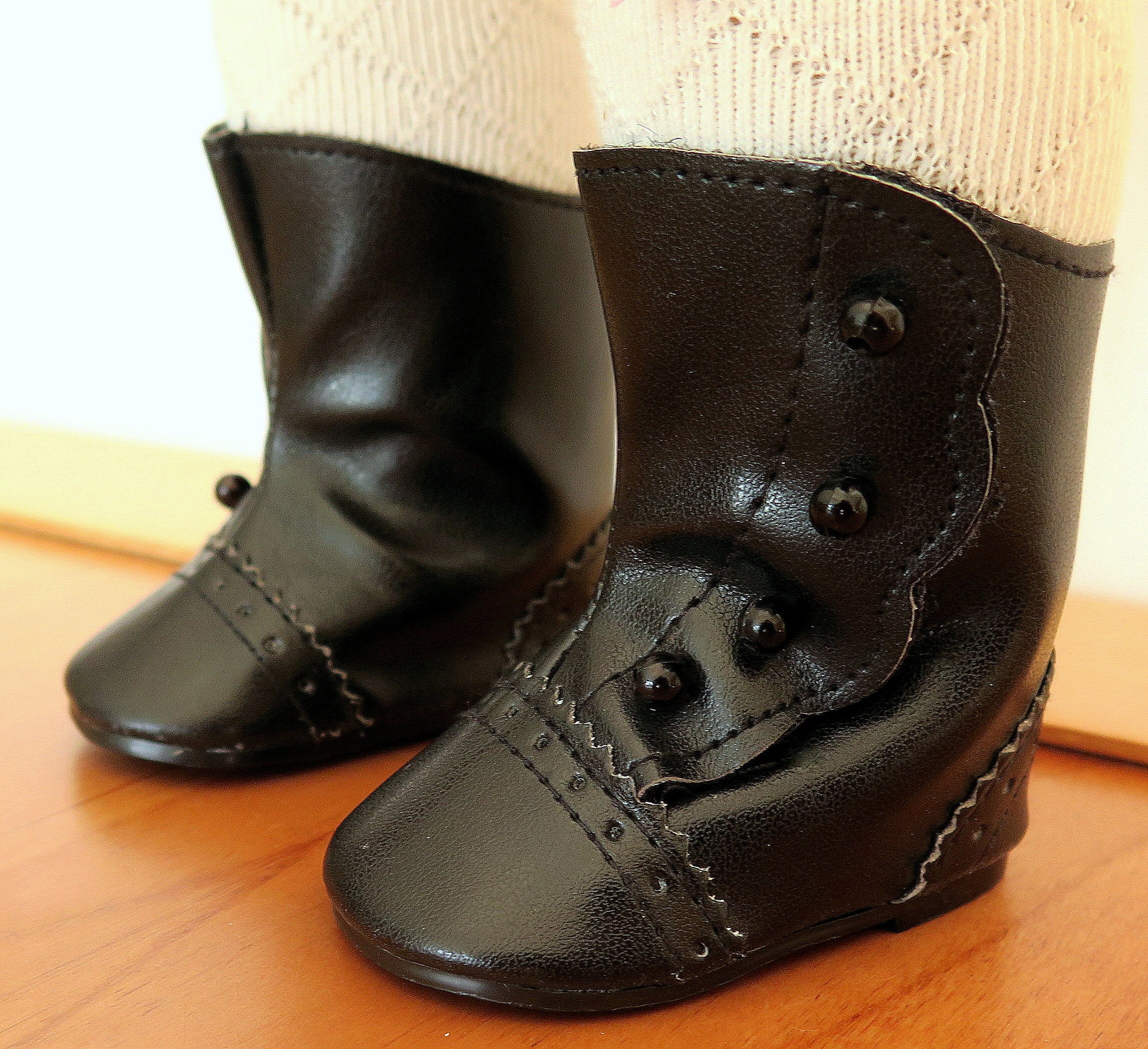 victorian style boots with buttons