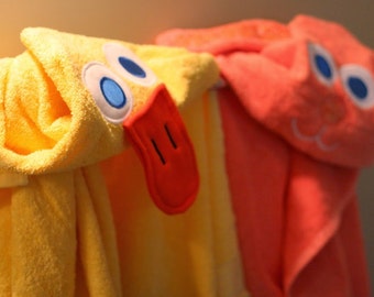 Duck Hooded bath/swim towel