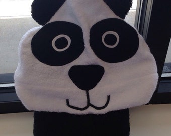 Panda Bear Hooded Towel