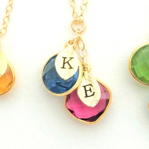 Birthstone Necklace, Personalized Birthstone Necklace for Mom, First Mother's Day, Jewelry Mom Gift, Birthstone Necklace, Birthday Gift