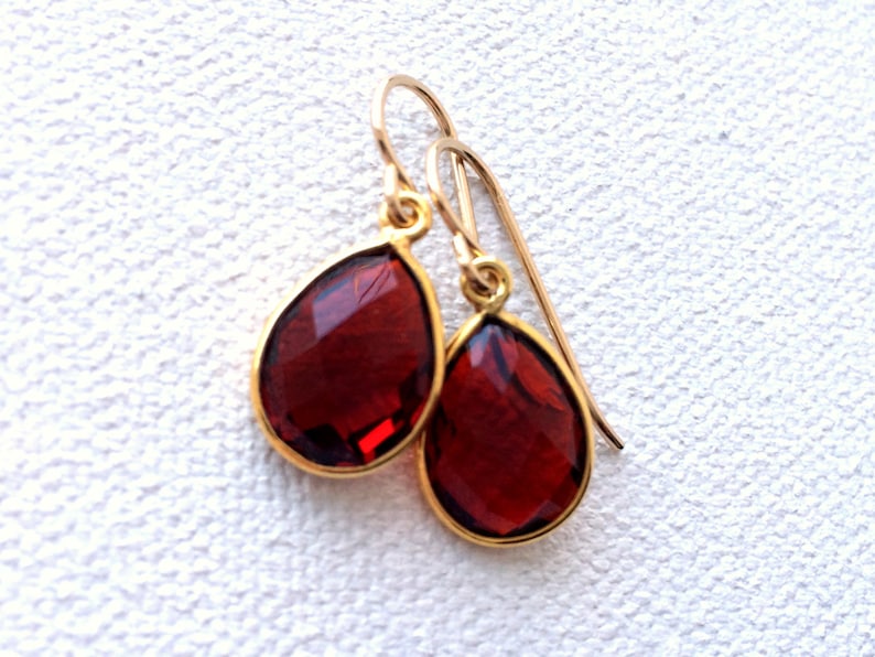 january birthstone white gold earrings