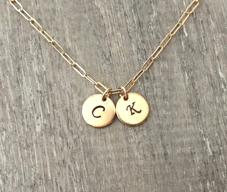 Paperclip Chain Necklace Rectangle Chain Necklace Initial Etsy