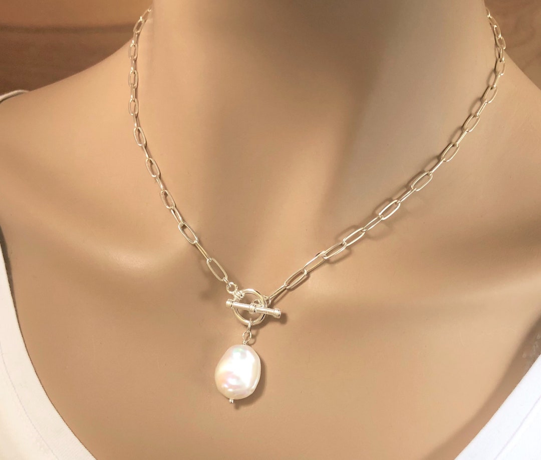 ネックレス・ペンダント VINTAGE HOLLYWOOD Porte Color Lock Pearl Necklace BMH1308 il_1080xN.4682975033_27m6.jpg