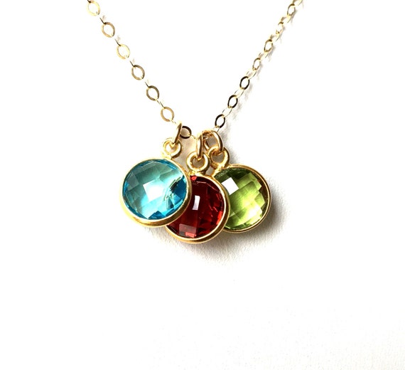 Handmade birthstone necklaces deals