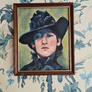 Portrait of a Woman , Original Oil Painting  , 6.5" x 8"