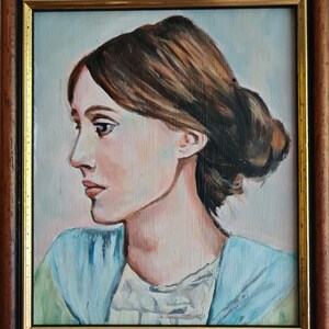 Oil Portrait of Virginia Woolf , small