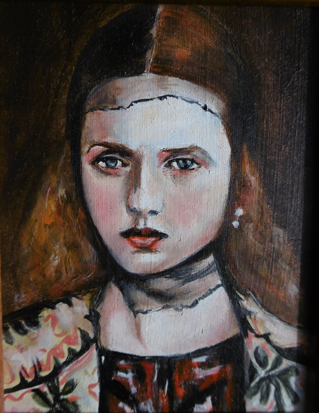 Renaissance Woman , Small Oil Painting Portrait - Etsy