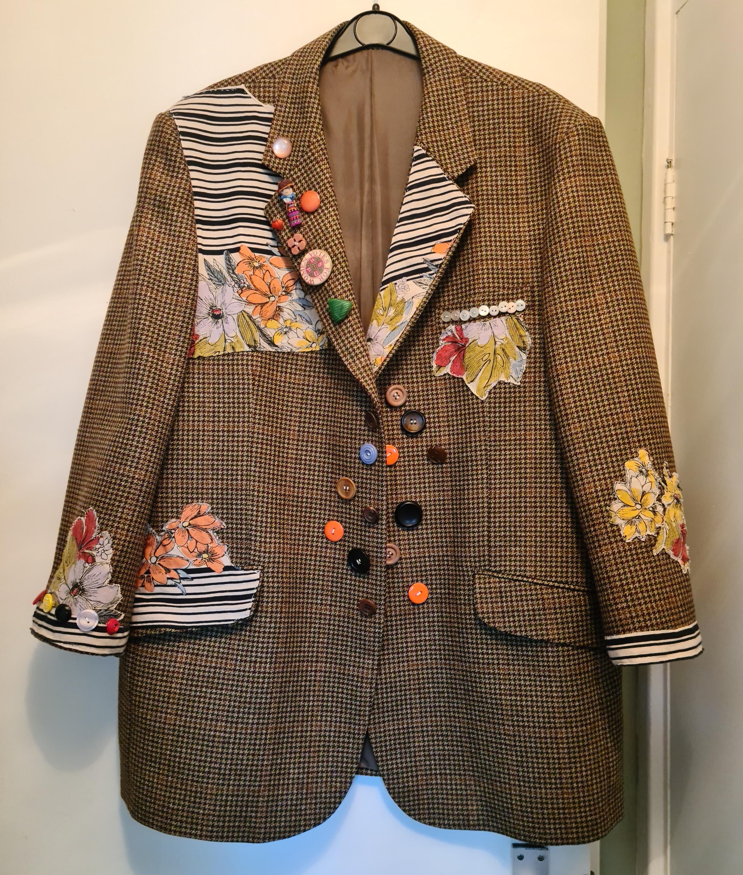Womens Blue Tweed Jacket - Etsy UK