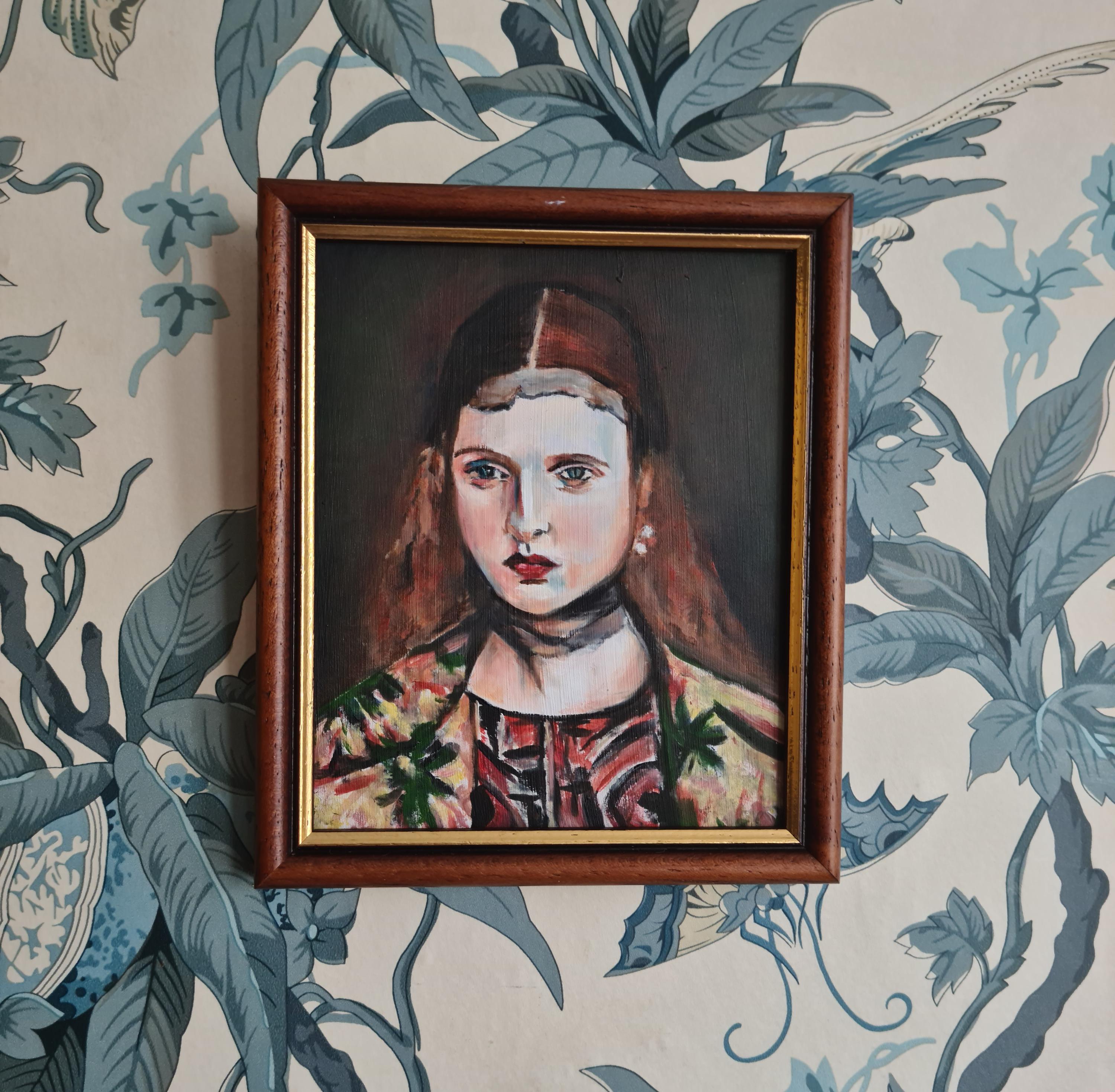 Renaissance Woman , Small Oil Painting Portrait - Etsy