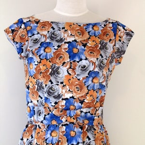 SALE 1950er Jahre Vintage-Stil Tageskleid