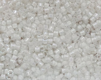 2g Miyuki beads 11/0 approx. 2mm Delica beads; glossy white DB-66