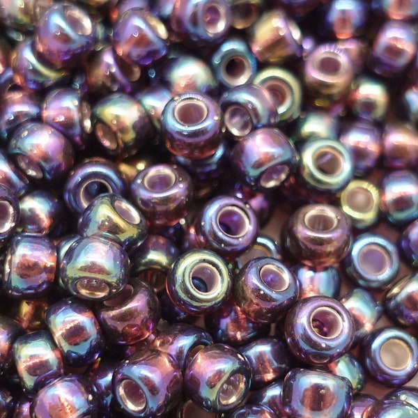 4mm Miyuki Rocailles Perlen Rund 6/0 Glasperlen Smoky Amethyst 6-1013 | 5 Gramm