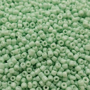 Perline da 2 mm 12/0 perle di vetro colore: menta turchese | 10 g/25 g