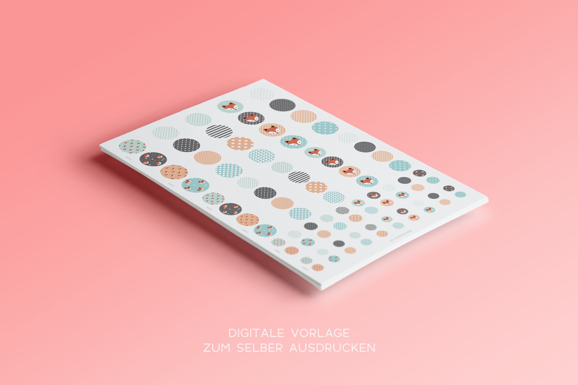 新年の贈り物 Digital Cabochon Etsy - 05 No. Template Print Paper その他