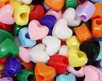 Herz Spacer Perlen | Farbe: Bunt gemischt