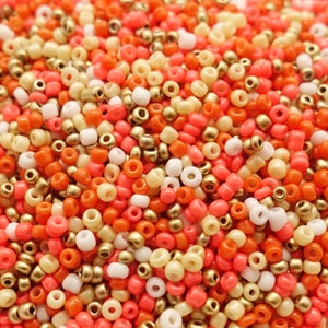 Perle di semi da 2 mm 12/0 perle di vetro colore: mix di popcorn caramelle | 10 g/25 g/50 g