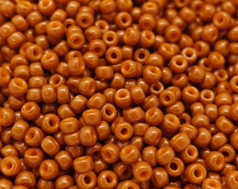 3 mm Miyuki Rocailles beads round 8/0 glass beads shiny | Color: Sepia Brown | 2 grams