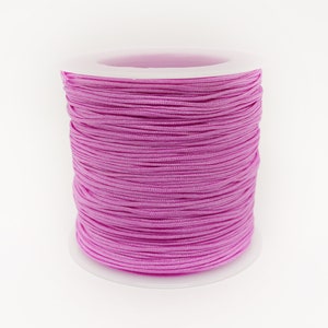 5 m cord nylon cord, thickness: 0.8 mm, lilac purple | Meter goods / cut