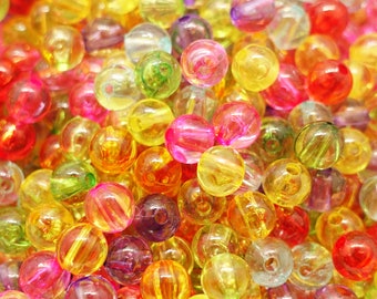 6 mm Acrylic Beads Pastel Beads Color: Mixed | 11.4 grams = approx. 100 pieces
