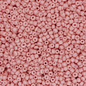 25 grammi di rocailles 12/0 (2 mm) colore perle di vetro: rosa