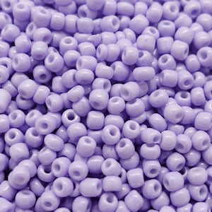 3 mm seed beads 8/0 glass beads color: lilac | 10g/25g