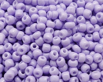 3 mm seed beads 8/0 glass beads, color: Lilac | 25g