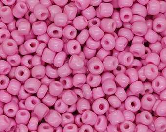 Rocailles 6/0 (4 mm) 20g Perles de verre Couleur: Rose