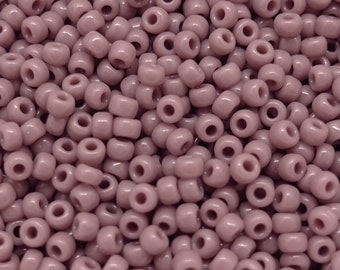 3 mm Miyuki Rocailles beads round 8/0 glass beads shiny | Color: Mauve-Purple | 5 grams