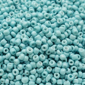 3 mm seed beads 8/0 glass beads color: ocean blue | 10g/25g