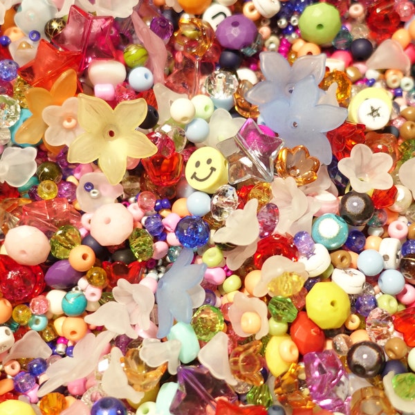Perlen Konfetti Mix | Verschiedene Perlen gemischt | Perlen Mischung | 10 / 25 / 50 / 100 / 200 Gramm
