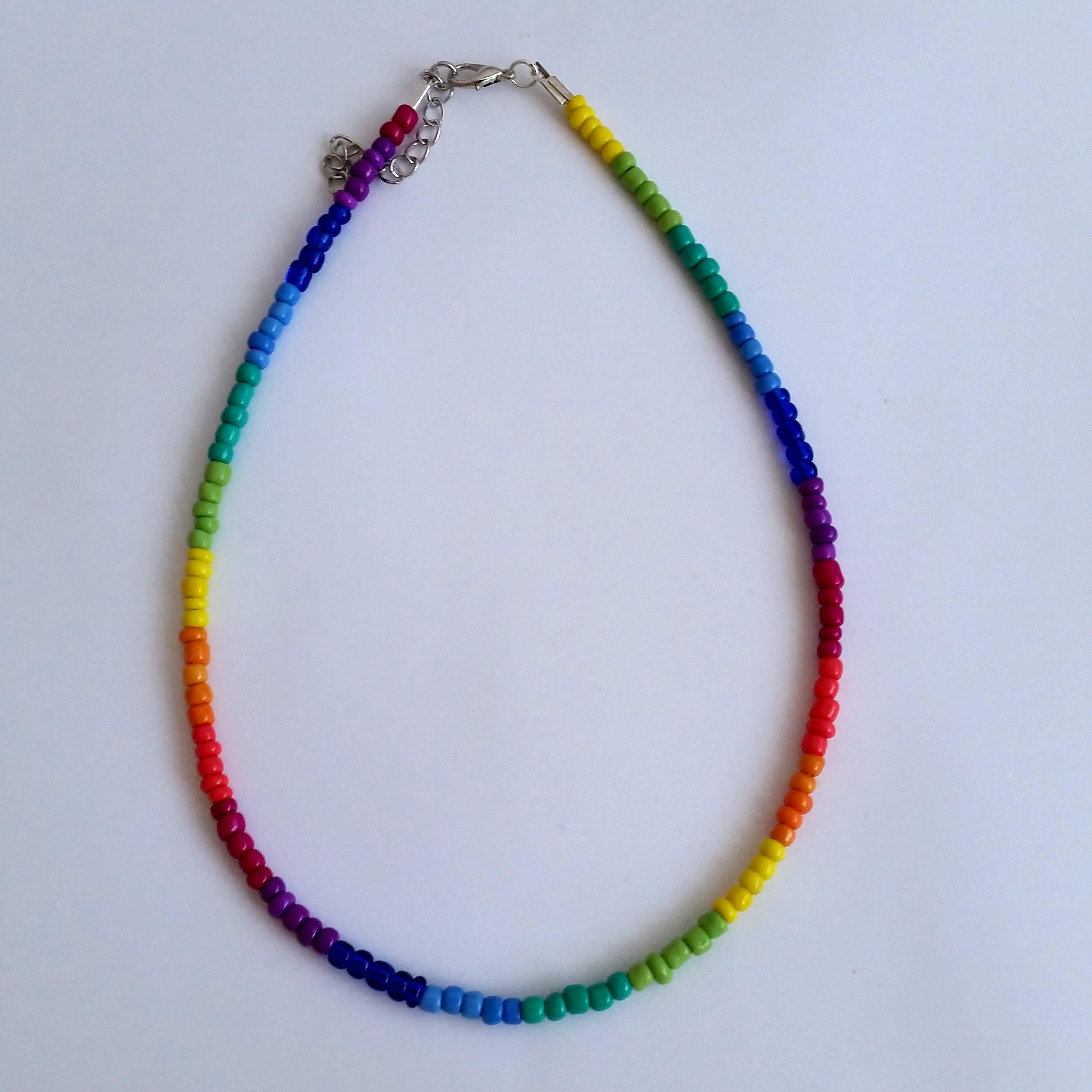 Rainbow bead choker Clearance