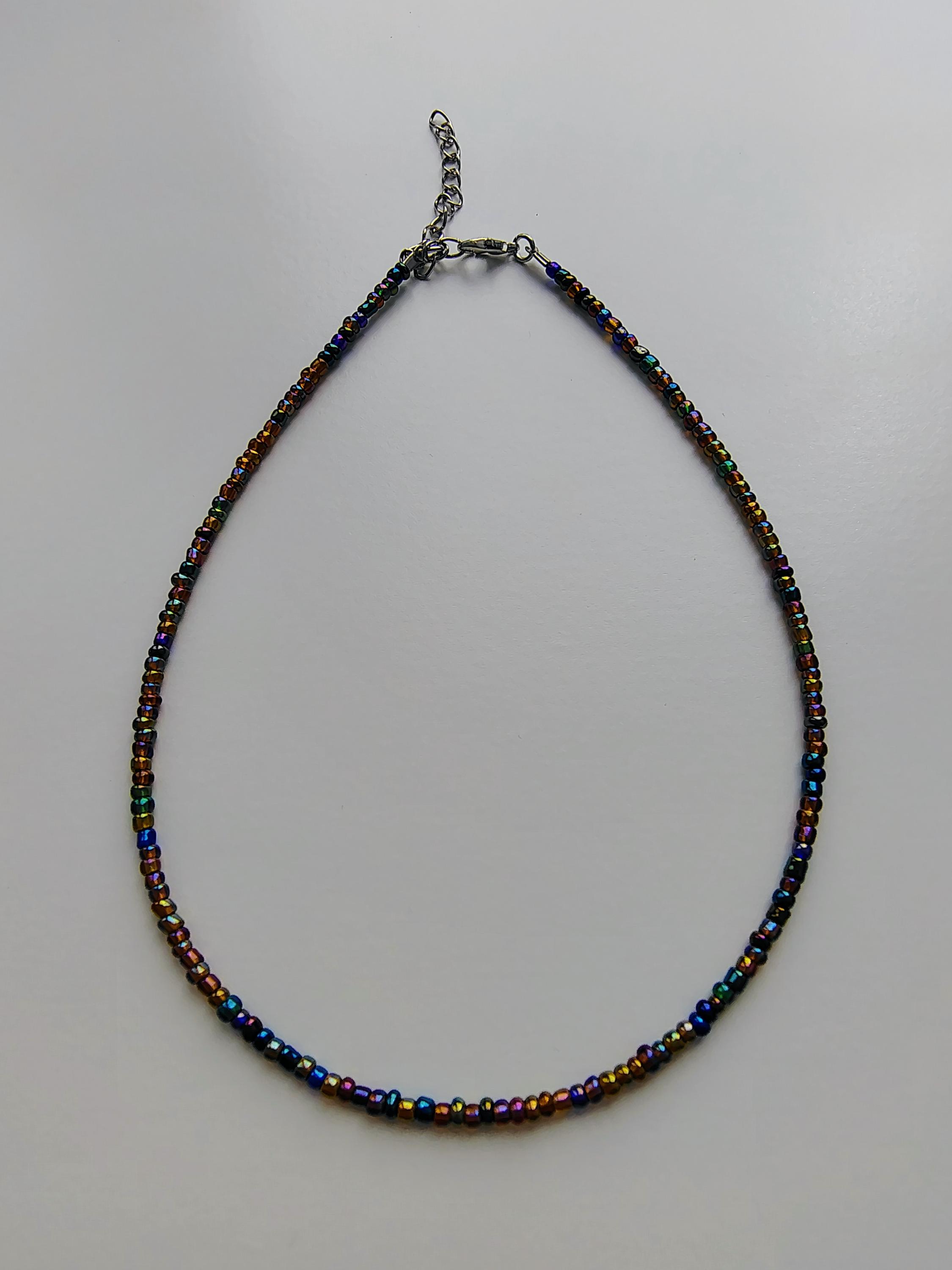 COLLIER RAS DE Cou Torsade 3 Rangs Perles Verre Nacrées Et COLLIER RAS DE Cou Torsade 3 Rangs Perles Verre Nacrées Et