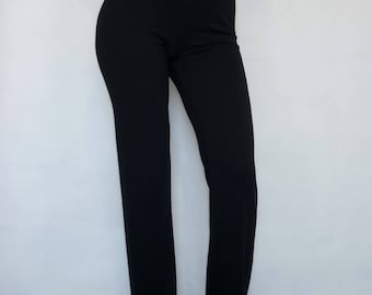 black cigarette pant Black Tailored High Waisted Cigarette Pants – Olivia Dress