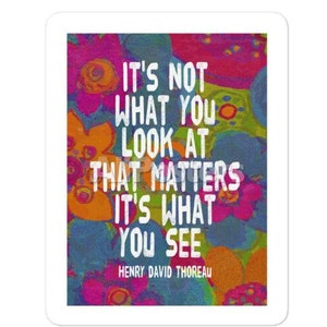 Thoreau Quote Sticker