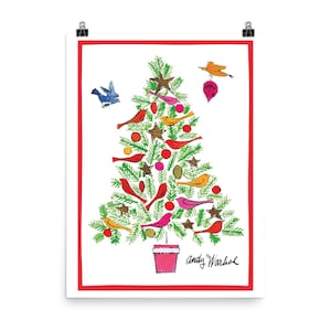 Andy Warhol Weihnachtsbaum Druck