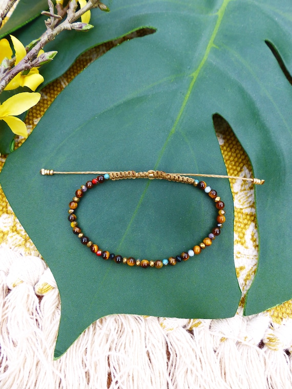 Glass Bead Bracelet in Khaki Glass Bead Bracelet in Khaki