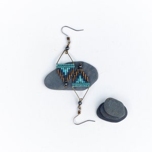 Boucles d’orelles CALLAO à franges perlées, plaquées or 24k, mcro