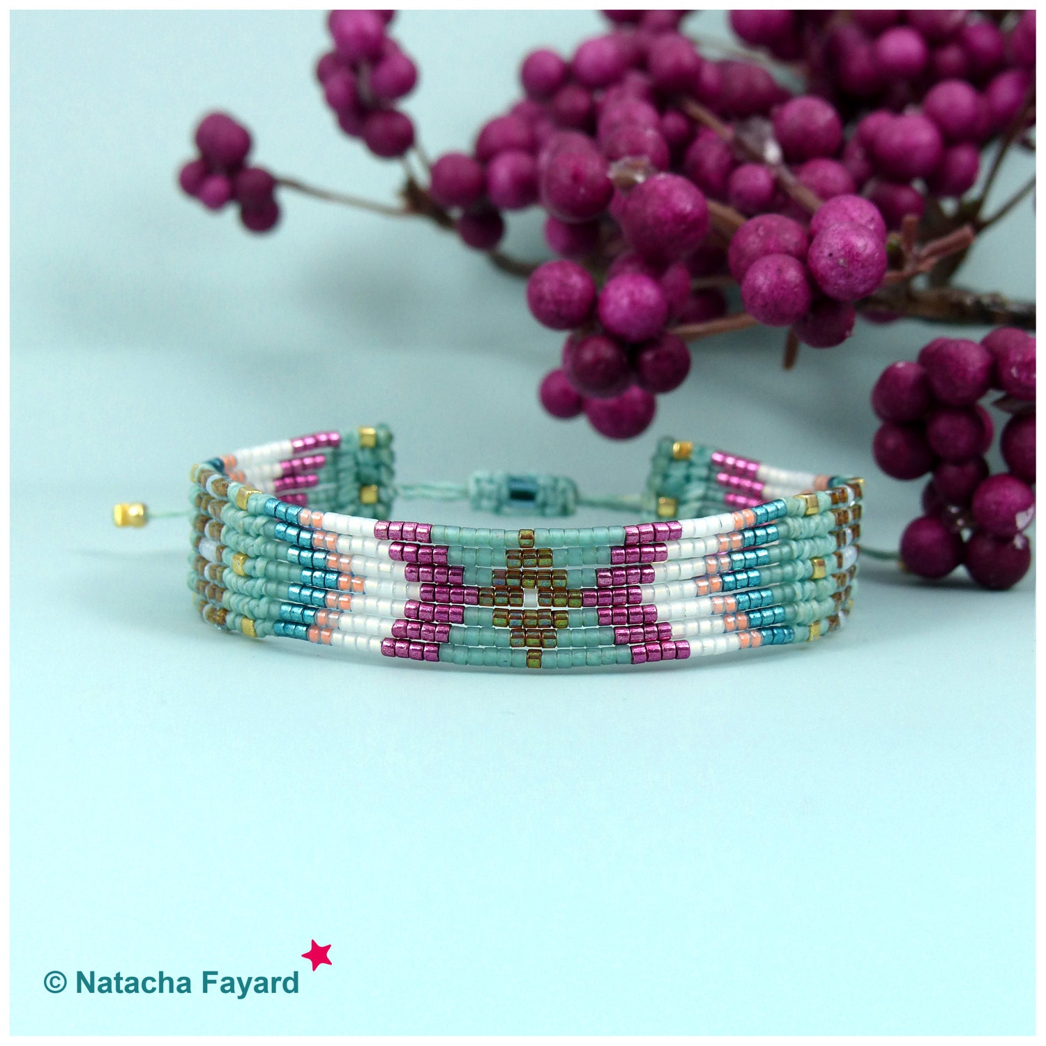 Woven bracelet navajo / amerindian / native american style | Etsy