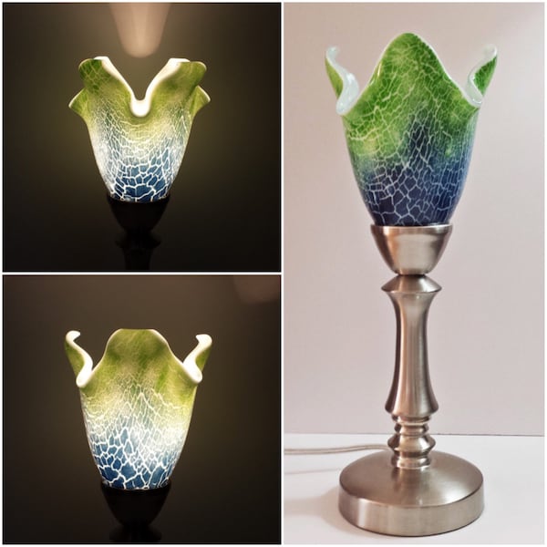 Fused Glass Lamp Etsy